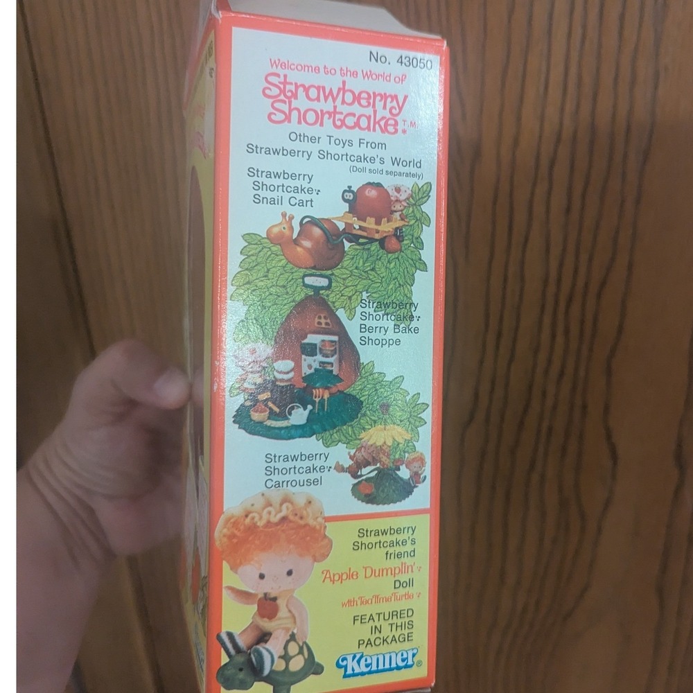 Vintage 1980 Strawberry Shortcake Apple Dumplin Doll w/ Box & Comb Kenner - Picture 11 of 16